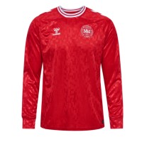 Camisa de time de futebol Dinamarca Replicas 1º Equipamento Europeu 2024 Manga Comprida